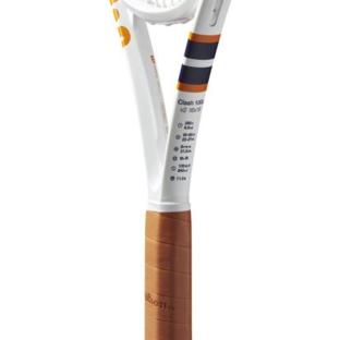 Raquette de Tennis Blanc/Orange Wilson Clash 100 V2 Roland Garros 2023 vue 2