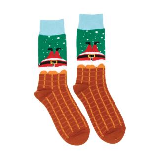 Chaussettes Marron/Vert Mixte Stella Green Cheminée pas cher