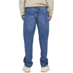 Jean Bleu Foncé Straight Homme Only & Sons Bromo vue 2