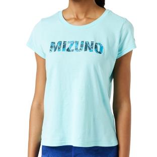 T-shirt Bleu Femme technique Mizuno Athletic pas cher