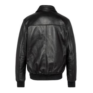 Blouson Cuir Noir Homme Schott LCDETROIT vue 0