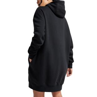 Sweat Robe Noir Femme Converse Longline vue 2