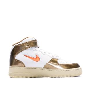 Baskets Blanches/Cuivre Homme Nike Air Force 1 Mid vue 0