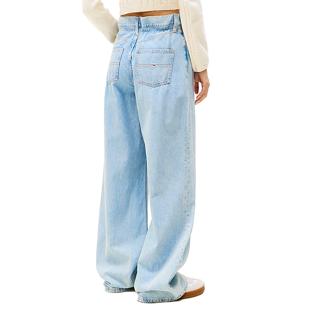 Jean Ample Bleu Femme Tommy Hilfiger Paperbag vue 2