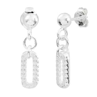 Boucles D'Oreilles Argenté Clio Blue Swan pas cher