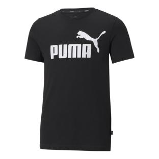 T-shirt Noir Garçon Puma ESS Logo Tee pas cher