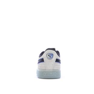 Baskets Grises/Noires Garçon Puma Suede vue 3