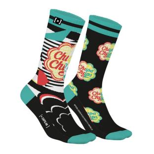 Chaussettes Noire/Turquoise Homme Capslab SCS pas cher