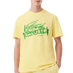 T-shirt Jaune Homme Lacoste TH0284 vue 0