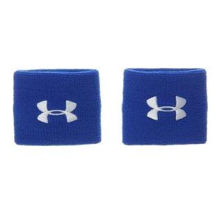 x2 Poignets-Eponge Bleu Mixte Under Armour Performance pas cher