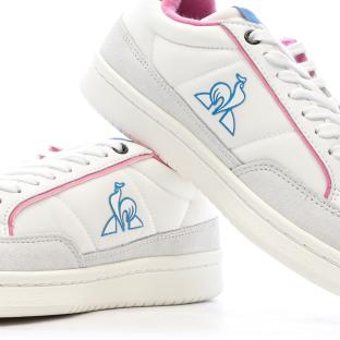 Baskets Blanches/Roses/Bleu Femme Le Coq Sportif Noah vue 0