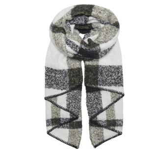 Écharpe Noire/Kaki à Motifs Femme Only Lima pas cher