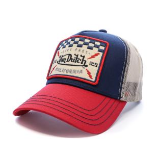 Casquette Bleu/Rouge/Beige Homme Von Dutch Ahig vue 0