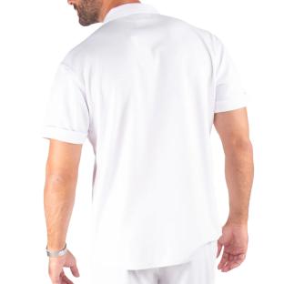 Chemise Manches Courtes Blanche Homme Paname Brothers vue 2