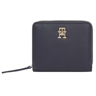 Portefeuille Marine Femme Tommy Hilfiger Logotape pas cher