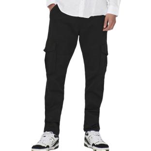 Pantalon Cargo Noir Homme Only & Sons Dean pas cher
