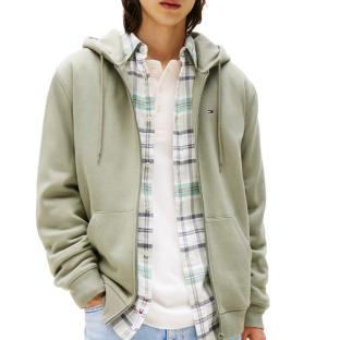 Sweat Zippé Vert Homme Tommy Hilfiger DM0DM2 pas cher
