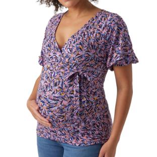 T-Shirt De Grossesse Violet/Rose Femme Mamalicious Wanessa pas cher