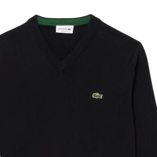 Pull Noir Homme Lacoste AH2183 vue 3