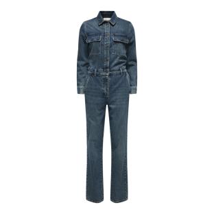 Combinaison Manches longues en Jean Bleu Femme JDY Jumpsuit pas cher