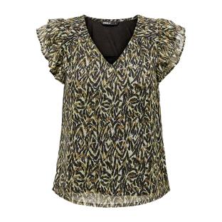 Blouse Marron/Noire Femme Only Leliza pas cher