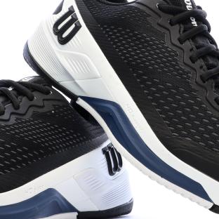 Baskets Noires/Blanches Homme Wilson Rush vue 0