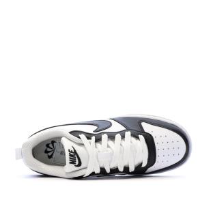 Baskets Noir/Blanc Garçon/Fille Nike Court Borough Low vue 4