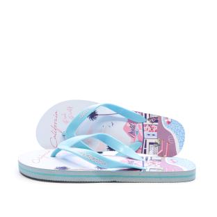 Tongs Bleu/rose Femme Longboard Calasi T vue 0