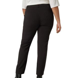 Pantalon Noir à rayures femme Only Carmakoma Carkiya vue 2