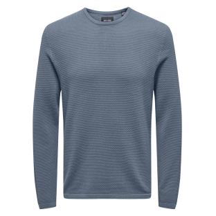 Pull Bleu Homme Only & Sons Spanter vue 0