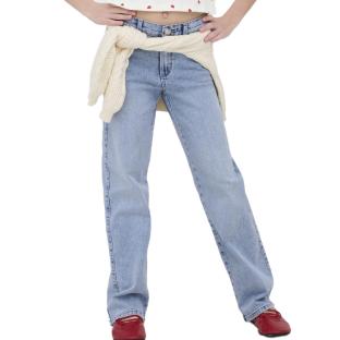Jean Loose Bleu Fille Kids ONLY Kogblairs vue 0