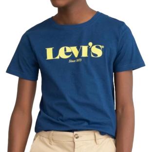T-shirt Marine Garçon Levi's 9EC814 pas cher