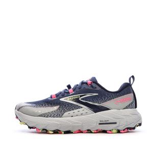 Chaussures de Trail Marine/Gris Femme Brooks Cascadia 18 pas cher
