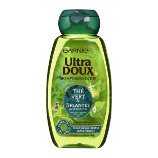 Shampoing Détox Tous Types De Cheveux Garnier Thé Vert & 5 Plantes ULTRA DOUX pas cher
