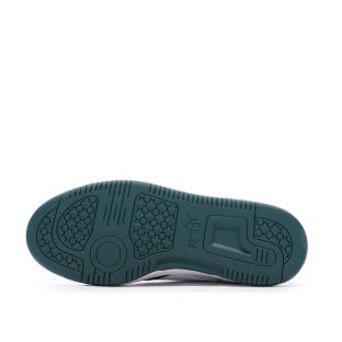 Baskets Noires/Blanches/Vertes Garçon Puma Rebound V6 vue 0