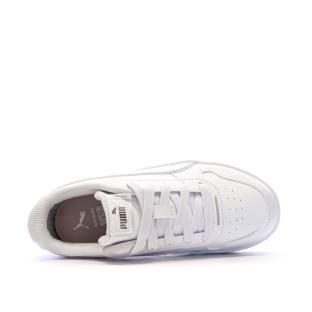 Baskets Blanches Fille Puma Carina vue 4