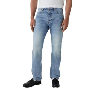 Jean Bleu Délavé Homme Levi's 501 Levis Original Fit vue 0