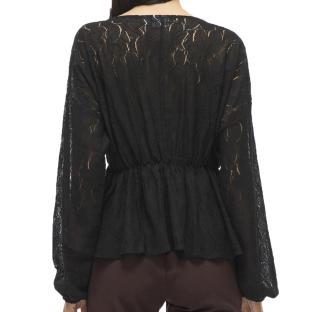 Blouse Noire Femme Vila Viseba vue 0