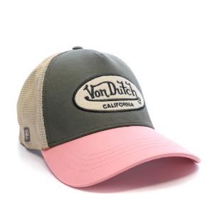 Casquette Kaki/Rose Homme Von Dutch Ahig vue 0
