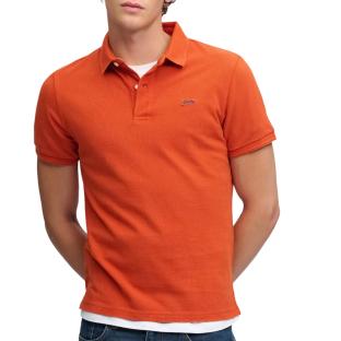 Polo Orange Vif Homme Superdry Classic Pique vue 0