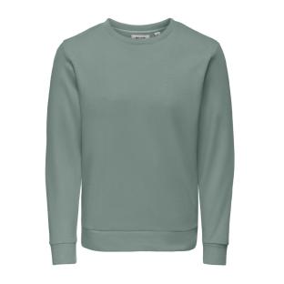 Sweat Vert Homme Only & Sons Chase pas cher