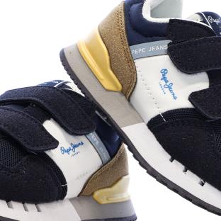 Zapatillas deportivas azul marino para niña de Pepe Jeans London Band ver 0