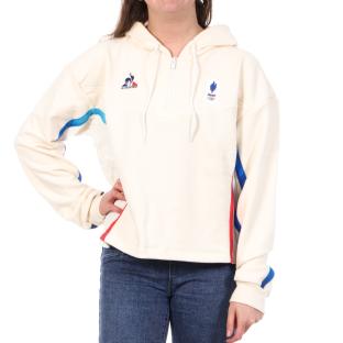 Women's ecru sweatshirt Le Coq Sportif Efro Photo of the Espace des Marques %store% store - view of %key%
