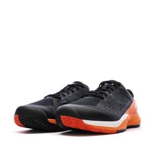 Baskets Noires/Oranges Homme Wilson Rush Pro vue 0