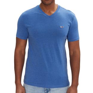 T-shirt Bleu Homme Tommy Hilfiger Jaspe M12 pas cher