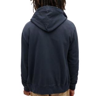 Sweat Zippé Marine Homme Superdry Essential Washed Ziphood vue 2