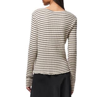 T-Shirt Beige Femme Pieces Iris vue 2