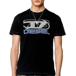 T-Shirt Noir Homme Diesel Diegorss vue 0