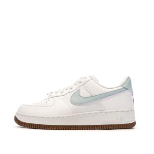 Baskets Blanches/Bleu Homme Nike Air Force 1 07 pas cher