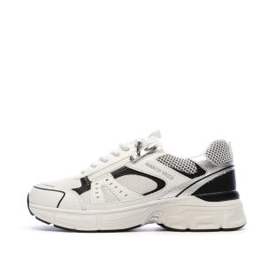 Baskets Blanches/Grises/Noires Femme Marco Tozzi Comb vue 0
